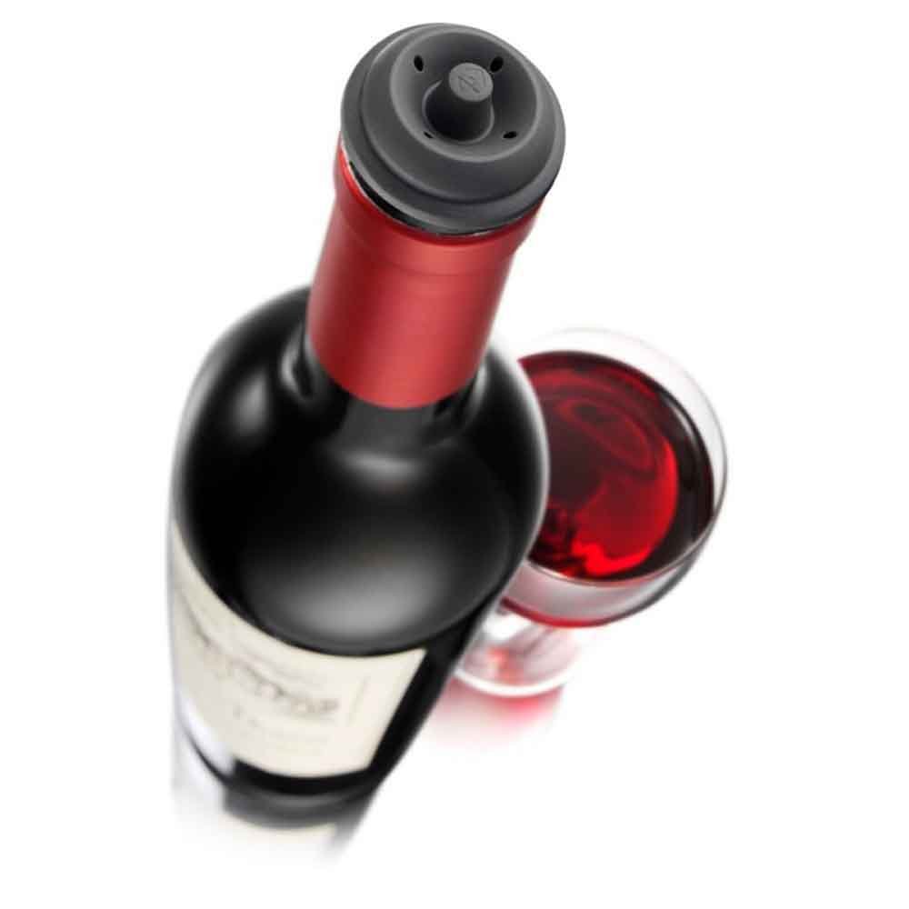 Próżniowe korki do wina 2 szt. Vacu Vin - grey