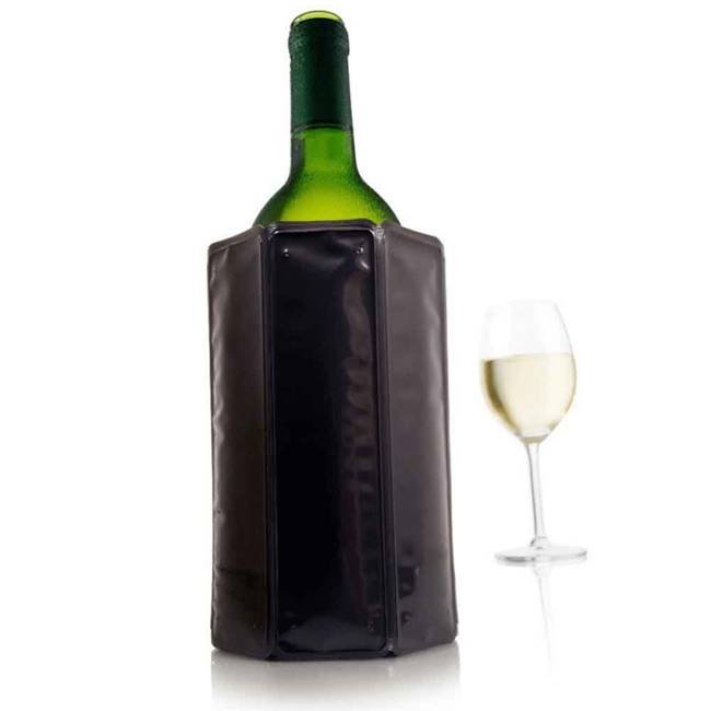 Schładzacz aktywny do butelek wina Vacu Vin - black