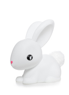 Lampka nocna na baterie Dhink Króliczek - snow white
