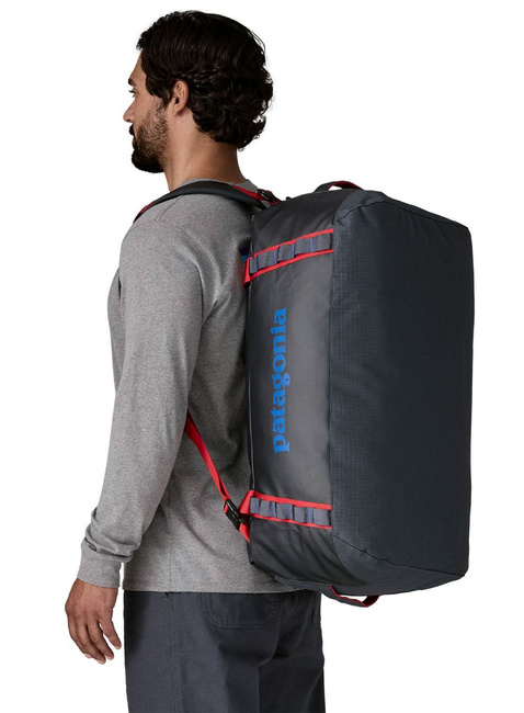 Składana torba plecak Patagonia Black Hole Duffel 55 l - smolder blue / amanita red