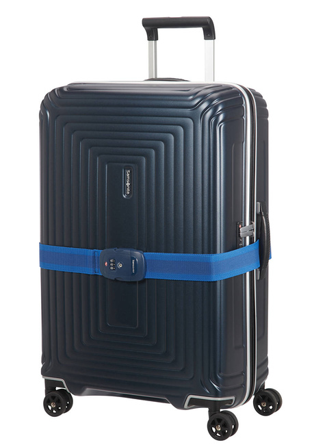Pas do bagażu Samsonite z 3-cyfrowym szyfrem TSA - niebieski
