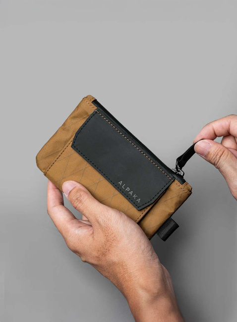 Portfel saszetka Alpaka Zip Pouch Coin - coyote brown