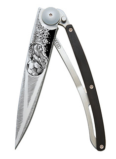 Nóż składany Deejo Pocket Knife Ebony Wood - goal