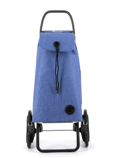 Wózek na zakupy Rolser I-Max Tweed z 6 kołami - blue