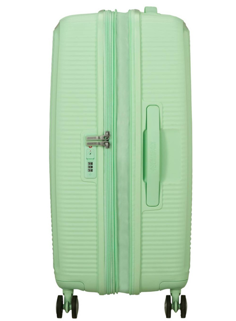 Walizka średnia American Tourister Soundbox EXP - pastel green