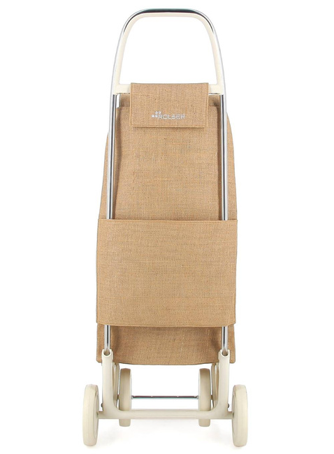 Wózek na zakupy 4-kołowy Rolser I-MAX Yute 4 Wheels - off white