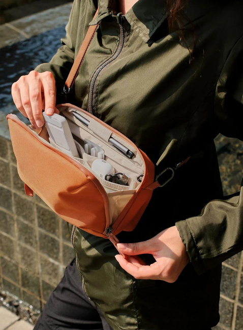 Torba na ramię Orbitkey Travel Sling 3 l - terracotta