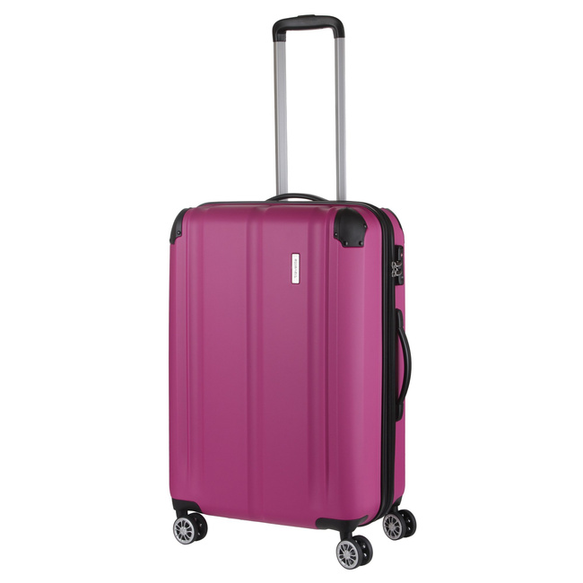 Walizka średnia poszerzana Travelite City - berry