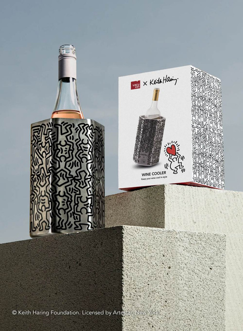 Schładzacz do wina Vacu Vin Wine Cooler Stainless Steel - Hive x Keith Haring
