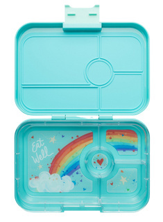 Lunchbox pojemnik na śniadanie XL Yumbox Tapas 4 - Antibes blue / rainbow