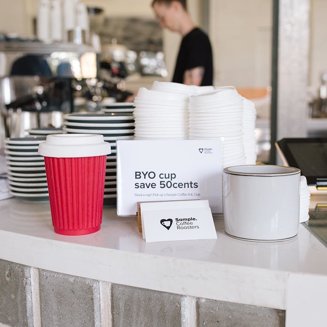 Kubek silikonowy na napoje Onya Regular Coffee Cup - black