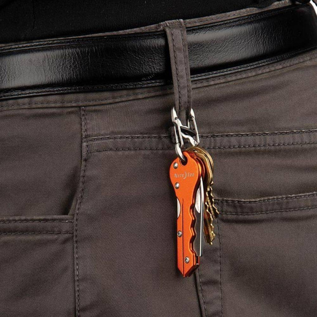 Brelok z nożem hakowym DoohicKey® Key Chain Hook Knife Nite Ize - olive