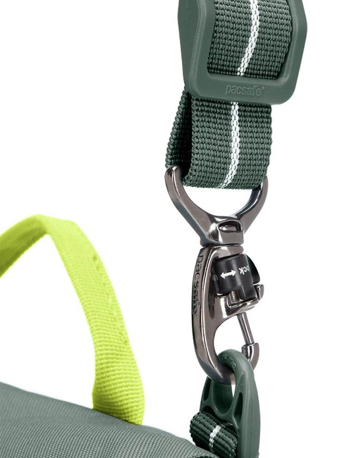 Torba antykradzieżowa z klapą Pacsafe GO Saddle Crossbody - spruce green