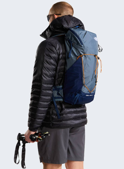 Plecak trekkingowy The North Face Trail Lite 24 - granite grey / summit navy / dust orange