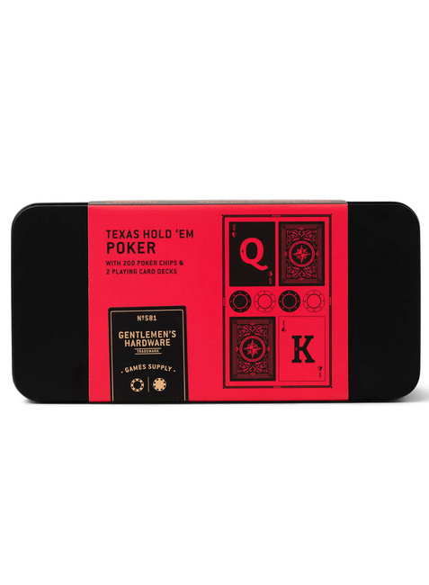 Zestaw do pokera Gentlemen's Hardware No 581 Texas Hold ‘Em Poker