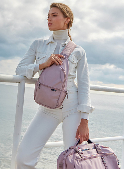 Plecak na jedno ramię Puccini Easy Sling Bag - różowy