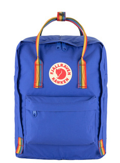 Plecak Fjallraven Kanken Rainbow - cobalt blue / rainbow pattern