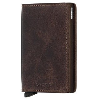 Slimwallet Secrid ochrona RFID Vintage - chocolate