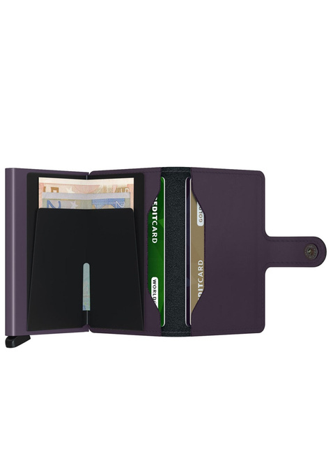 Kompaktowy portfel RFID Secrid Miniwallet Matte - dark purple