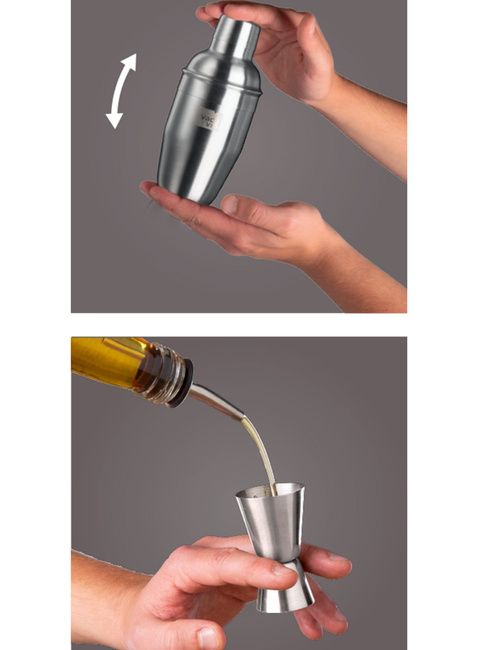 Zestaw z shakerem do koktajli Vacu Vin Cocktail Set - 3 elementy