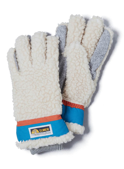 Rękawiczki zimowe Elmer Teddy Gloves - beige / blue