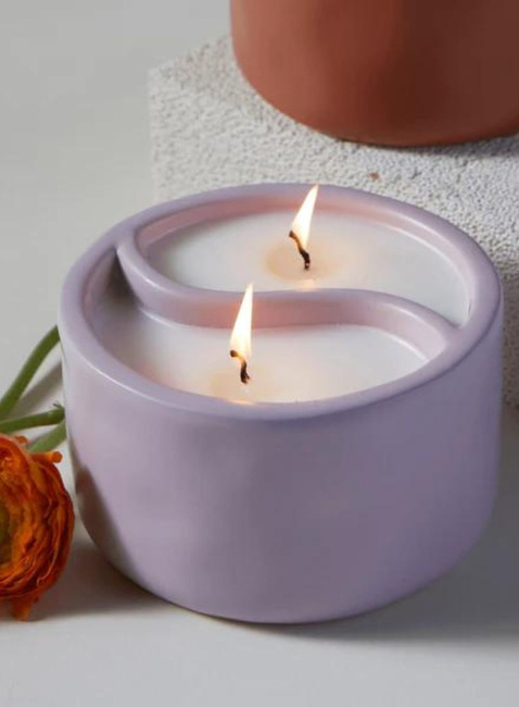Świeca ceramiczna Paddywax Yin-Yang 311 g Vetiver Cardamom + Eucalyptus - lavender