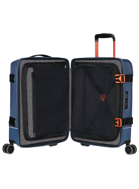 Walizka kabinowa American Tourister Urban Track 55 cm - coated navy / orange