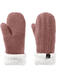 Rękawiczki damskie Jack Wolfskin Highloft Knit Mitten - afterglow