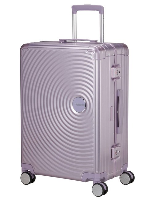 Walizka średnia American Tourister Soundbox Alu - stormy lilac