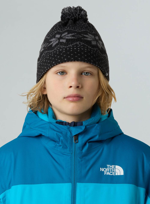 Czapka zimowa dziecięca The North Face Kids' Cabin Ski Tuke - tnf black jacquard