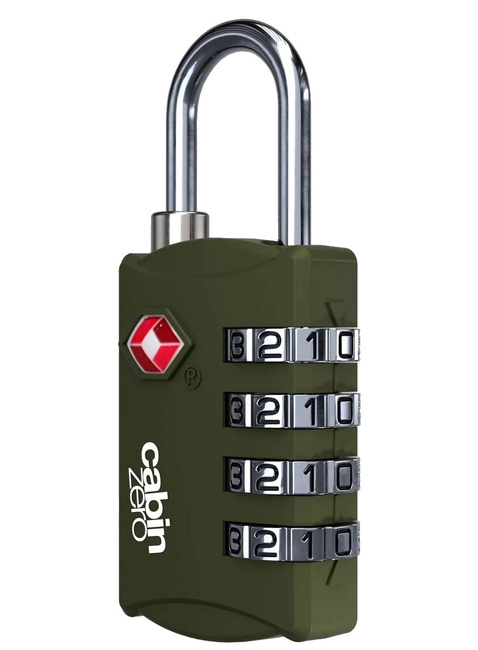 Kłódka szyfrowa do bagażu CabinZero TSA Travel Lock - georgian khaki