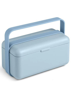 Lunchbox / śniadaniówka ze sztućcami Blim+ Bauletto S - ocean light