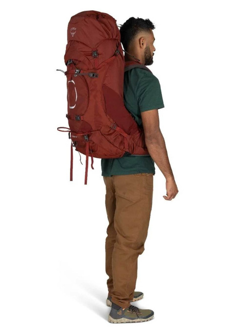 Plecak trekkingowy męski Osprey Aether 65 L/XL - acorn red