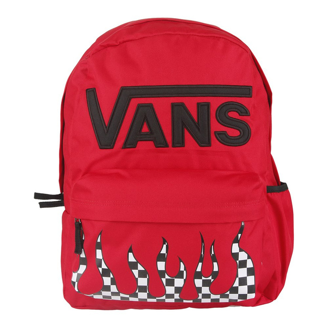 Plecak do szkoły Vans Realm Flying - racing red checker flame