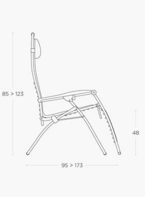 Fotel relaksacyjny Lafuma Rsxa Clip XL Batyline® Iso - graphite