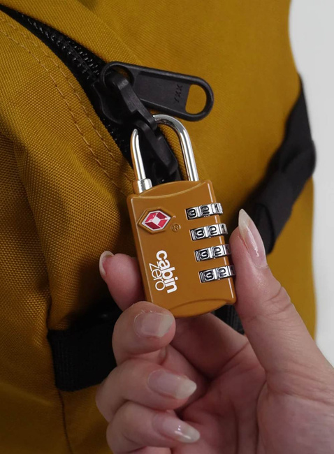 Kłódka szyfrowa do bagażu CabinZero TSA Travel Lock - orange chill