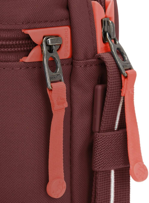 Torba antykradzieżowa Pacsafe GO Festival Crossbody - garnet red