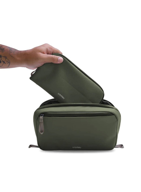 Organizery biurowe podróżne Orbitkey 2-in-1 Tech Pouch - olive