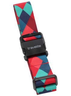 Pas do bagażu Travelite Luggage Strap - kwadraty