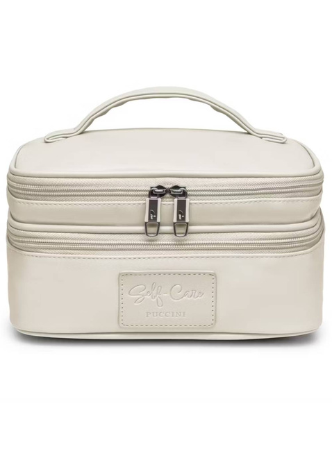Kosmetyczka damska / kuferek Puccini Fashion - beżowy