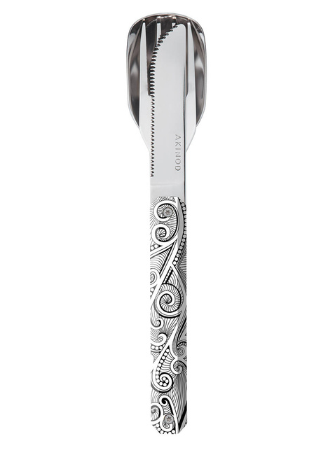 Sztućce turystyczne Akinod Straight Cutlery 12H34 - arabesques