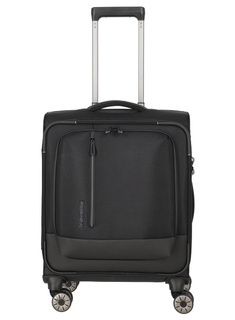Walizka mała 4-kołowa Travelite Crosslite - black