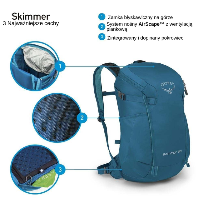 Plecak damski Osprey Skimmer 28 - sapphire blue