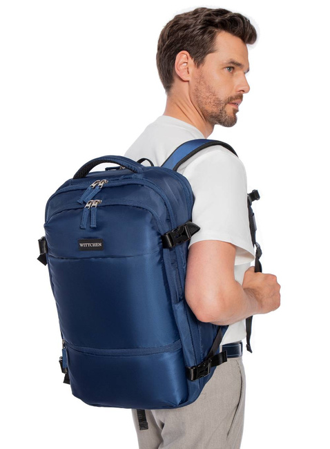 Plecak podróżny poszerzany Wittchen Free on Board 32 l - granatowy