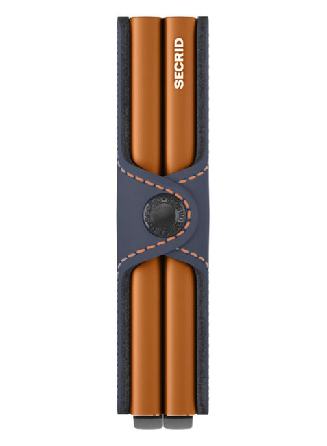 Portfel kieszonkowy RFID Secrid Twinwallet Matte - nightblue/orange