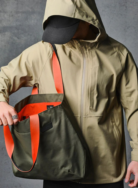 Torba miejska na zakupy Alpaka Elements Tote Medium - green / orange