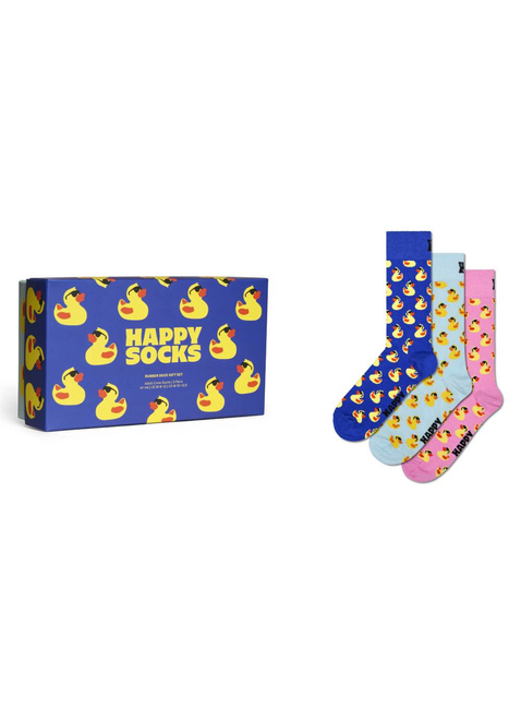 Skarpety 3 pary Happy Socks 3-Pack Gift Set - rubber duck