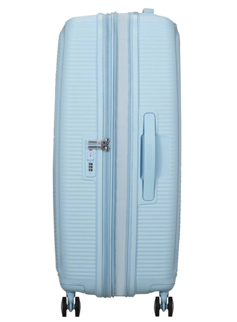 Walizka duża American Tourister SoundBox EXP - pastel blue