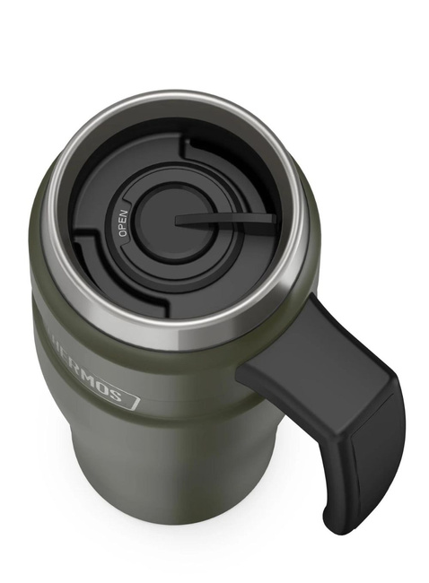 Podróżny kubek z uchwytem Thermos Stainless King™ 470 ml - army green