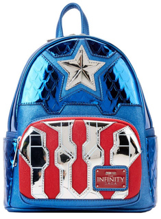 Plecak Loungefly x Marvel Shine Mini Backpack - Captain America